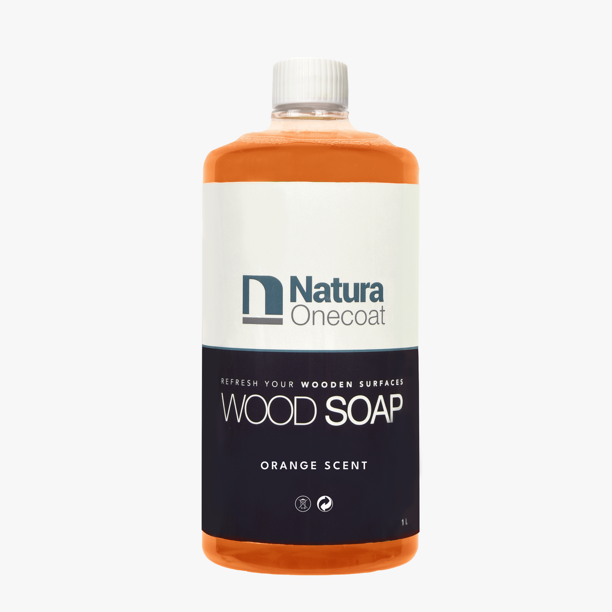 Natura Onecoat Wood Soap, Orange, 1L
