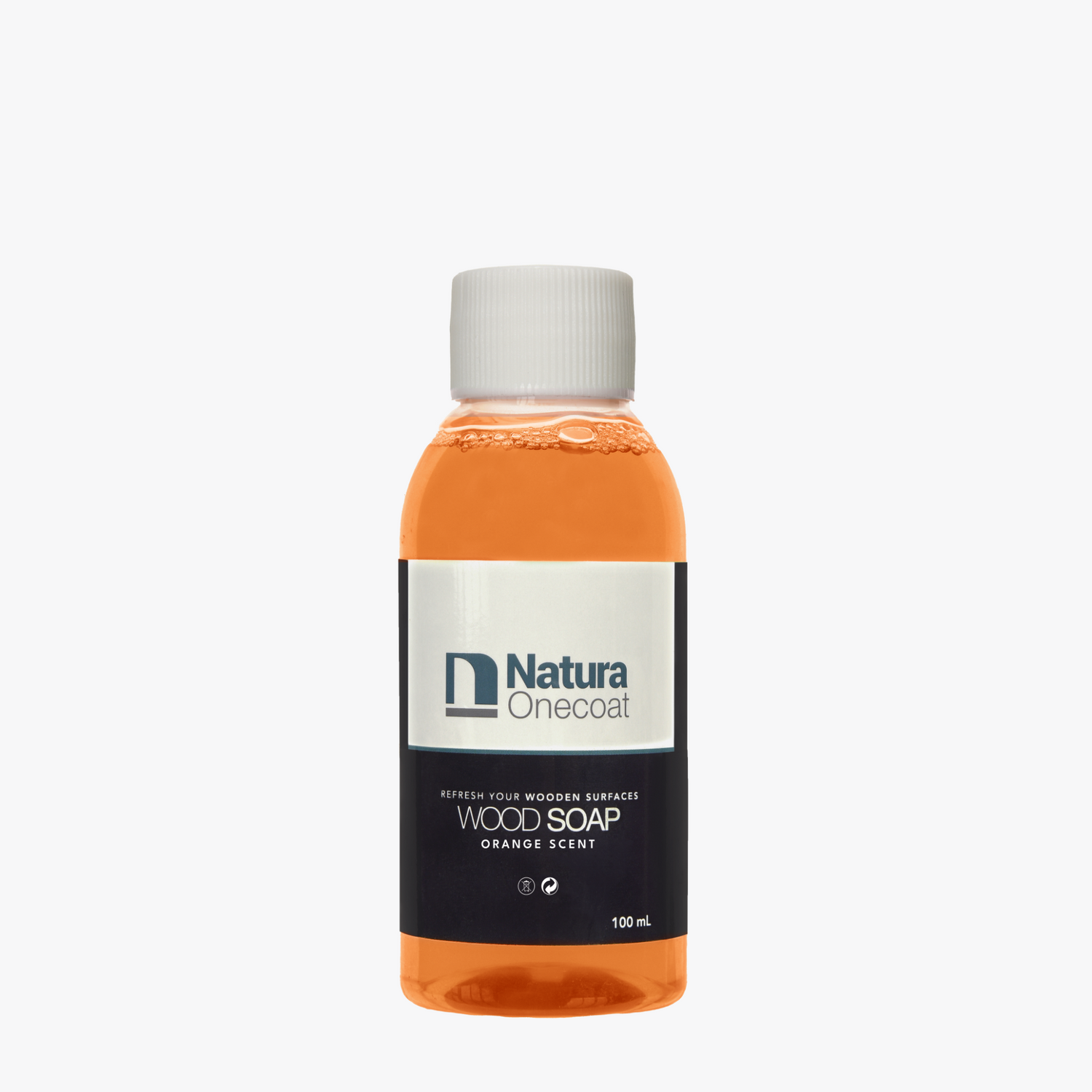 Natura Onecoat Wood Soap, Orange, 100 ml